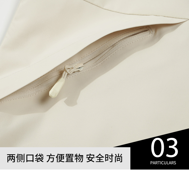 沖鋒衣細節展示